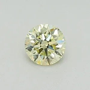 0.31 Carat Round Fancy Yellow SI2 Lab Diamond
