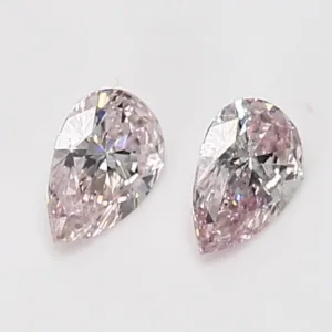 0.32 Carat Pear Fancy Light Pink SI1 Natural Diamond