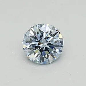 0.32 Carat Round Fancy Blue VVS2 Lab Diamond
