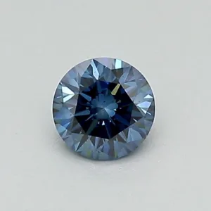 0.32 Carat Round Fancy Dark Blue SI1 Lab Diamond