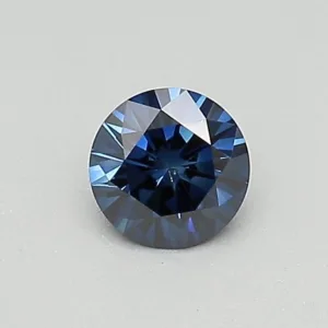 0.32 Carat Round Fancy Dark Blue SI1 Lab Diamond