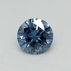 0.32 Carat Round Fancy Deep Blue SI1 Lab Diamond