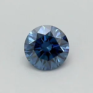 0.32 Carat Round Fancy Deep Blue VS2 Lab Diamond