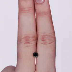 0.33 Carat Cushion Brilliant Black Natural Diamond
