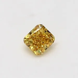 0.33 Carat Cushion Brilliant Yellow SI1 Natural Diamond