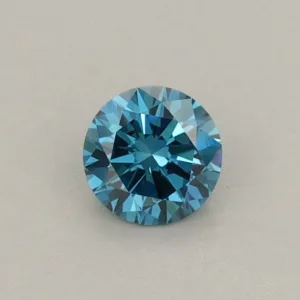 0.33 Carat Round Fancy Vivid Blue VS1 Lab Diamond