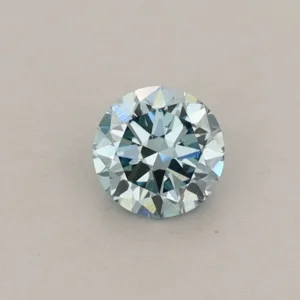 0.33 Carat Round Fancy Vivid Blue VS1 Lab Diamond