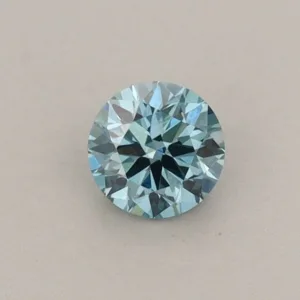 0.33 Carat Round Fancy Vivid Blue VS2 Lab Diamond