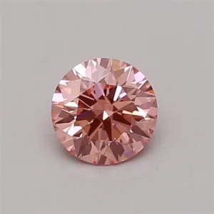 0.33 Carat Round Fancy Vivid Pink VS2 Lab Diamond