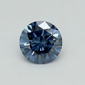 0.34 Carat Round Fancy Dark Blue SI1 Lab Diamond