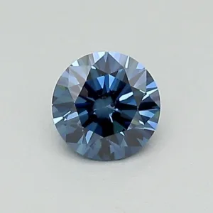 0.34 Carat Round Fancy Dark Blue SI2 Lab Diamond