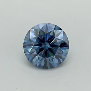 0.34 Carat Round Fancy Deep Blue SI1 Lab Diamond