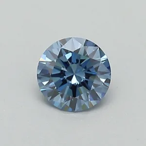 0.35 Carat Round Fancy Deep Blue SI1 Lab Diamond