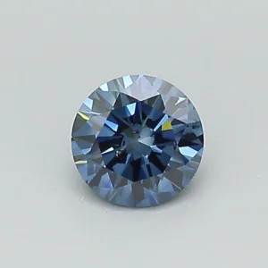 0.35 Carat Round Fancy Deep Blue SI2 Lab Diamond