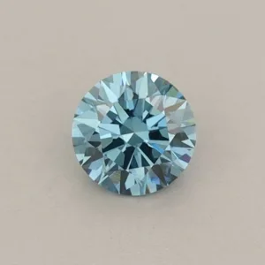 0.35 Carat Round Fancy Vivid Blue VVS2 Lab Diamond
