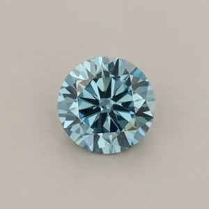 0.35 Carat Round Fancy Vivid Blue VVS2 Lab Diamond