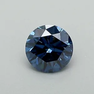 0.36 Carat Round Fancy Dark Blue SI2 Lab Diamond