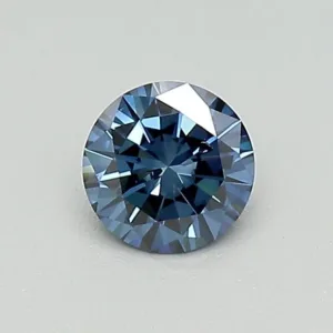 0.36 Carat Round Fancy Deep Blue SI2 Lab Diamond