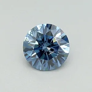 0.36 Carat Round Fancy Deep Blue SI2 Lab Diamond