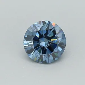 0.37 Carat Round Fancy Deep Blue SI2 Lab Diamond
