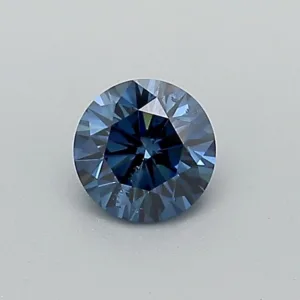 0.37 Carat Round Fancy Deep Blue SI2 Lab Diamond
