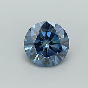 0.37 Carat Round Fancy Deep Blue SI2 Lab Diamond