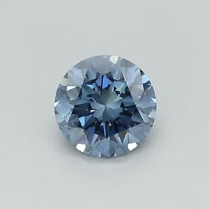 0.38 Carat Round Fancy Deep Blue VS1 Lab Diamond