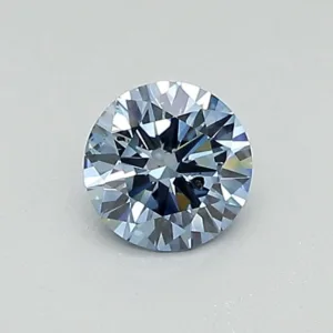 0.38 Carat Round Fancy Vivid Blue SI2 Lab Diamond