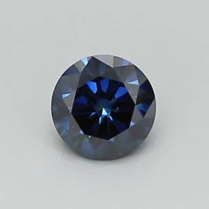 0.39 Carat Round Fancy Dark Blue SI1 Lab Diamond