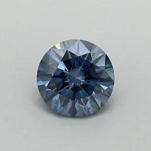 0.4 Carat Round Fancy Deep Blue SI1 Lab Diamond