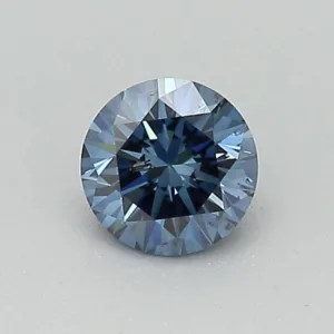 0.4 Carat Round Fancy Deep Blue SI2 Lab Diamond