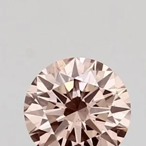 0.4 Carat Round Fancy Intense Pink SI1 Lab Diamond