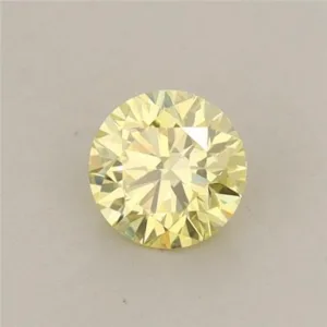 0.41 Carat Round Fancy Intense Yellow VS1 Lab Diamond