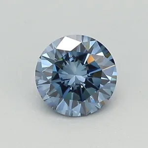0.42 Carat Round Fancy Deep Blue SI2 Lab Diamond