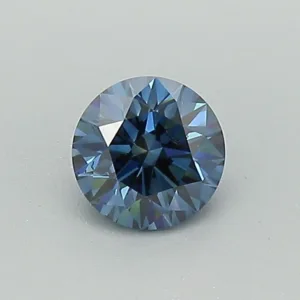 0.42 Carat Round Fancy Deep Blue SI2 Lab Diamond