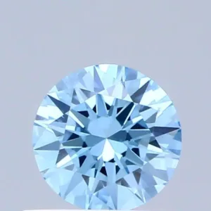 0.42 Carat Round Fancy Vivid Blue VS1 Lab Diamond