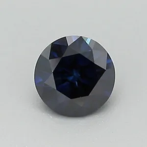 0.43 Carat Round Fancy Dark Blue SI1 Lab Diamond