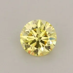 0.44 Carat Round Fancy Intense Yellow VS1 Lab Diamond