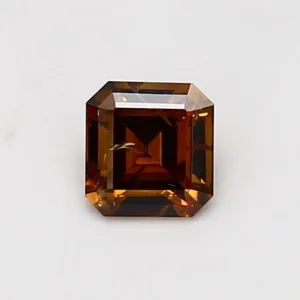 0.5 Carat Square Emerald Fancy Deep Brown Natural Diamond