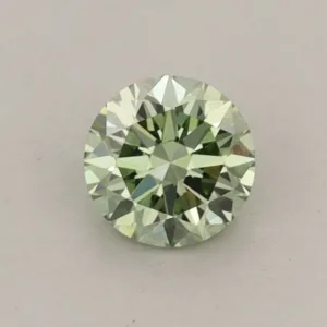 0.51 Carat Round Fancy Vivid Green VS1 Lab Diamond