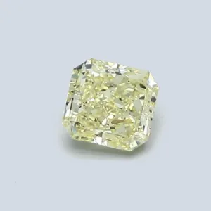 0.52 Carat Radiant Fancy Yellow VS2 Natural Diamond