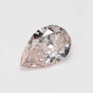 0.55 Carat Pear Fancy Light Pink SI1 Natural Diamond