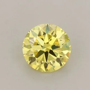 0.55 Carat Round Fancy Intense Yellow VS1 Lab Diamond