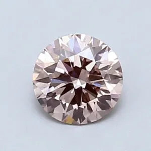 0.57 Carat Round Fancy Pink SI1 Lab Diamond
