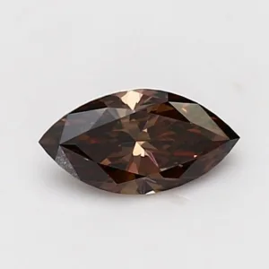 0.59 Carat Marquise Fancy Dark Brown VS1 Natural Diamond