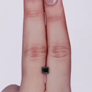 0.59 Carat Princess Black Natural Diamond
