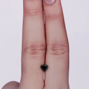 0.6 Carat Heart Black Natural Diamond