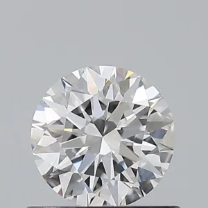 0.61 Carat Round F IF Natural Diamond