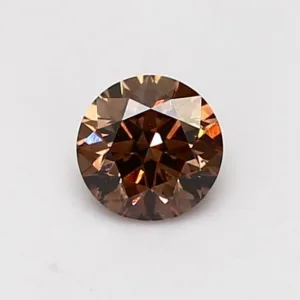 0.62 Carat Round Fancy Dark Brown SI1 Natural Diamond