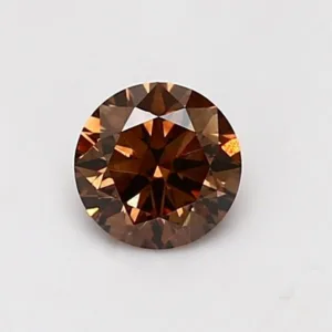 0.64 Carat Round Fancy Dark Brown VS1 Natural Diamond